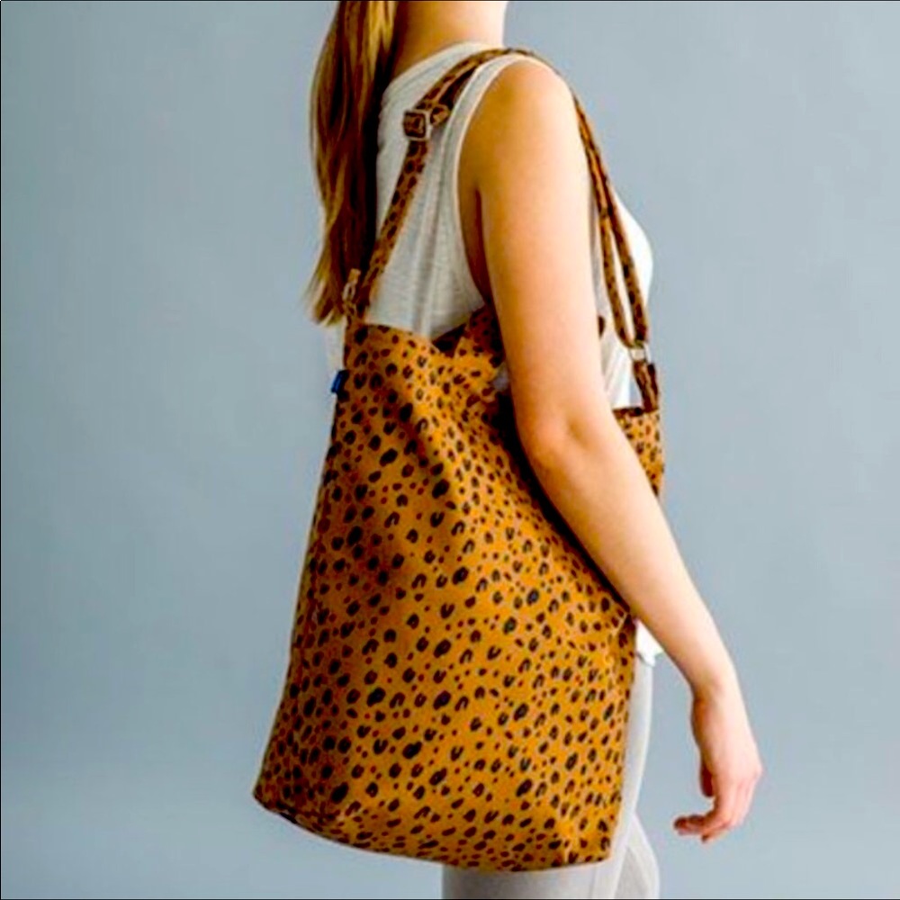 NWT Baggu Leopard Duck Canvas Tote Bag SOLD OUT